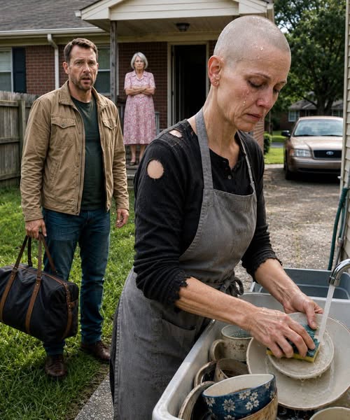 For four years, I had been sending almost $100,000 back home while serving overseas. Then I came back without telling anyone and found my wife BALD, painfully thin, and washing dishes behind the house.