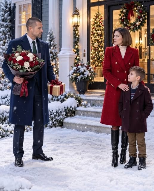 Seven years after our divorce, I went to my ex-wife’s house on Christmas Eve to apologize. But when she opened the door, a little boy appeared behind her with eyes that looked exactly like mine.