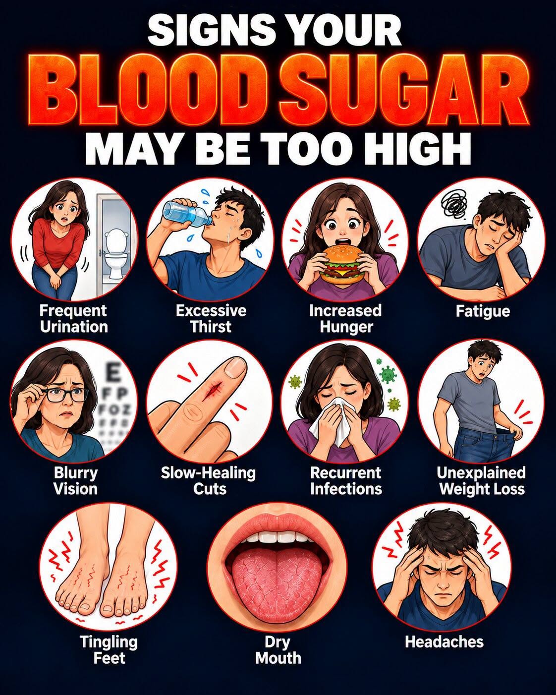13 Warning Signs of High Blood Sugar and 9 Ways to Take Control of Your Health