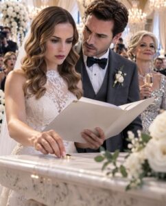At my wedding, Adrian slipped a folder beneath our marriage license. Inside was a proxy giving him control of my shares. I left my ring on altar and walked away
