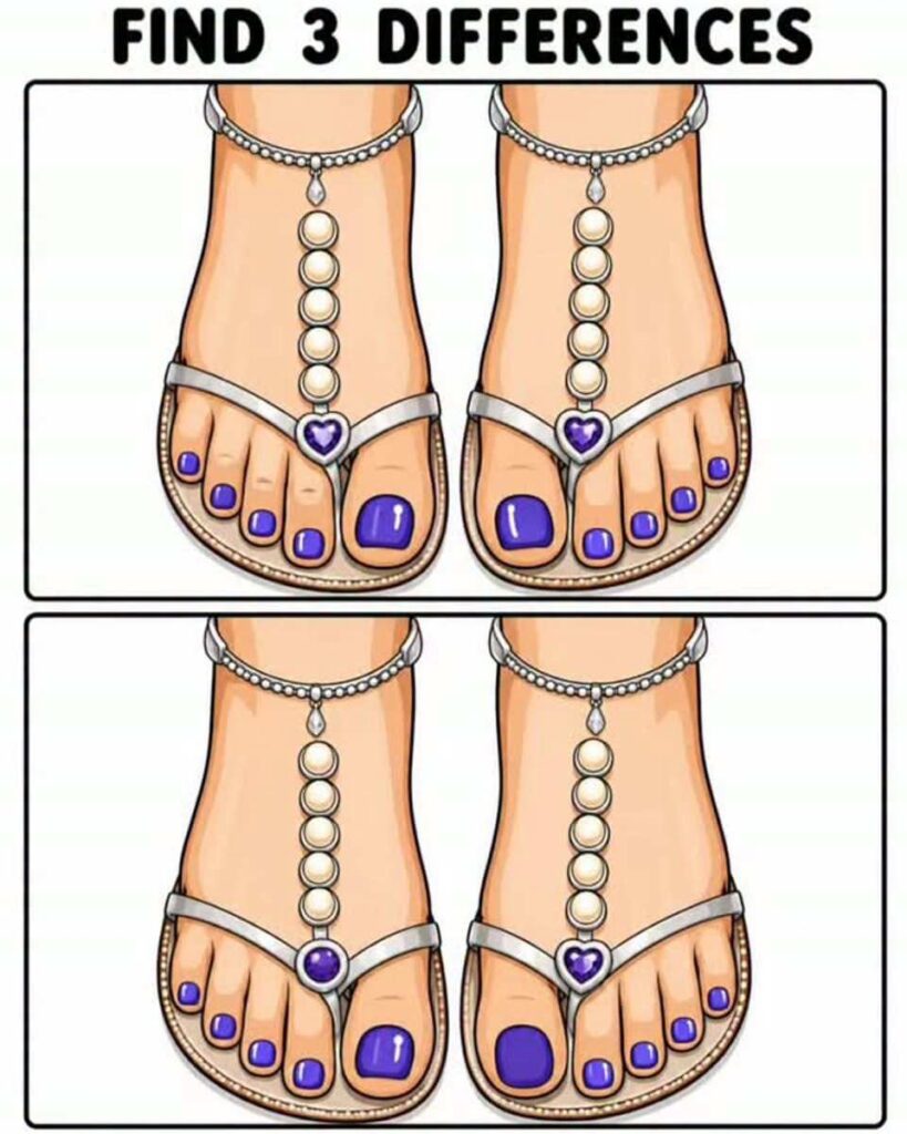 The Pearl Sandal Challenge: Find 3 Differences.