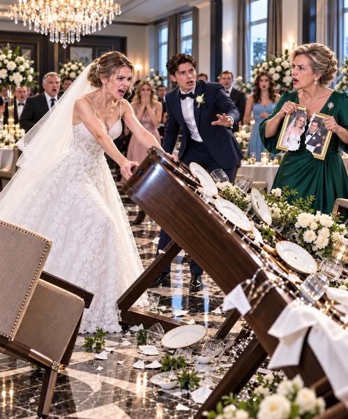 ON DAY 3 OF MY MARRIAGE TO A ‘RICH’ MAN, MY MIL BROUGHT RELATIVES TO SET RULES AND TORE UP MY WEDDING PHOTO. I SNAPPED AND FLIPPED THE TABLE! MY HUSBAND FROZE IN HORROR: ‘MOM, DO YOU KNOW WHO SHE IS?’