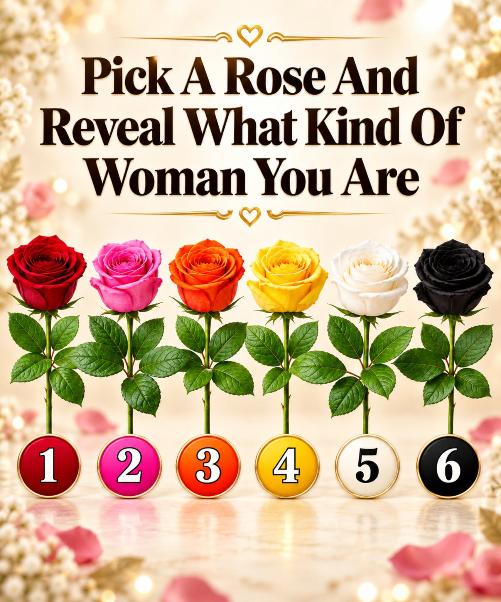 Choose a Rose and Discover the Hidden Side of Your Personality