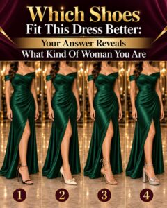 Which Pair Would You Wear With This Dress? Your Choice Says More Than You Think