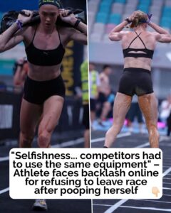 Athlete poops pants mid-event and refuses to stop – her coach responds to uproar