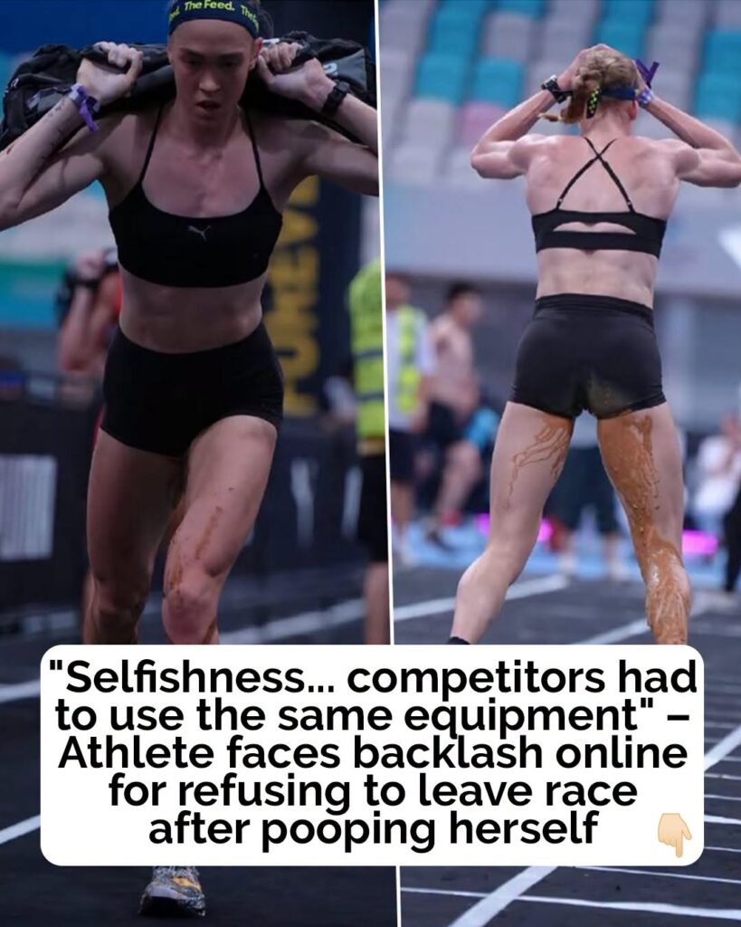 Athlete poops pants mid-event and refuses to stop – her coach responds to uproar