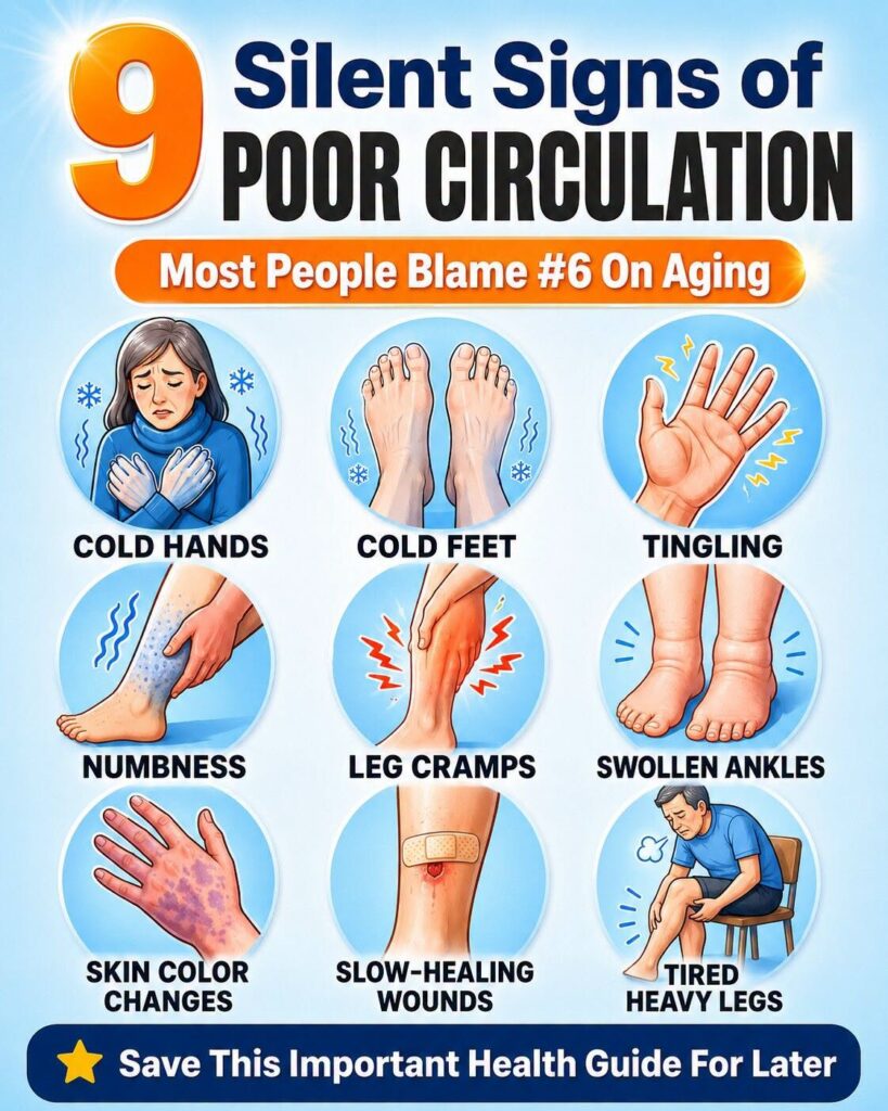 16 Warning Signs of Poor Blood Circulation and How to Treat It