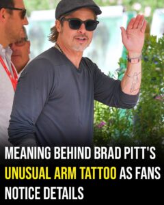 Meaning behind Brad Pitt’s unusual arm tattoo as fans notice details