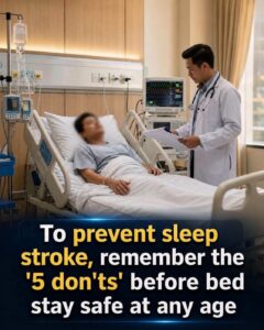 Stroke prevention tips: habits to avoid after eating and before bedtime