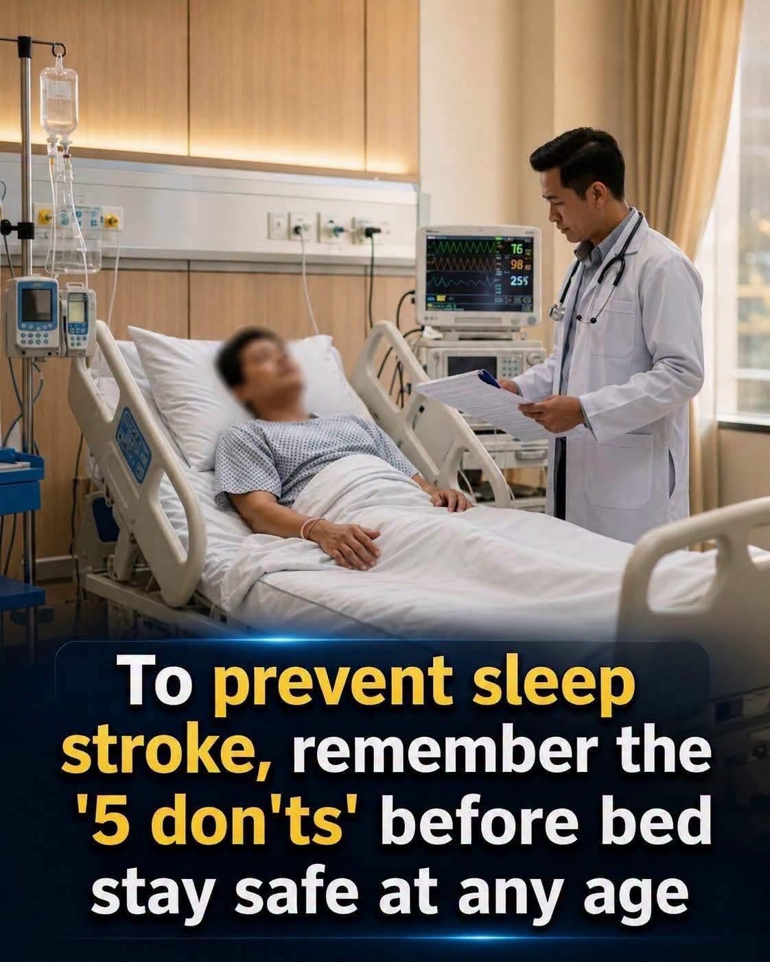 Stroke prevention tips: habits to avoid after eating and before bedtime