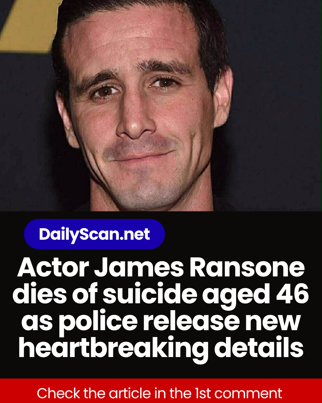 Actor James Ransone dies of suicide aged 46 as police release new heartbreaking details
