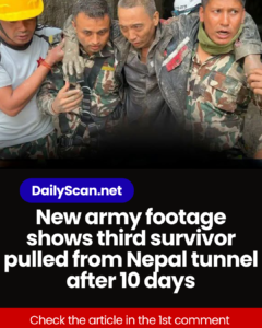 New army footage shows third survivor pulled from Nepal tunnel after 10 days