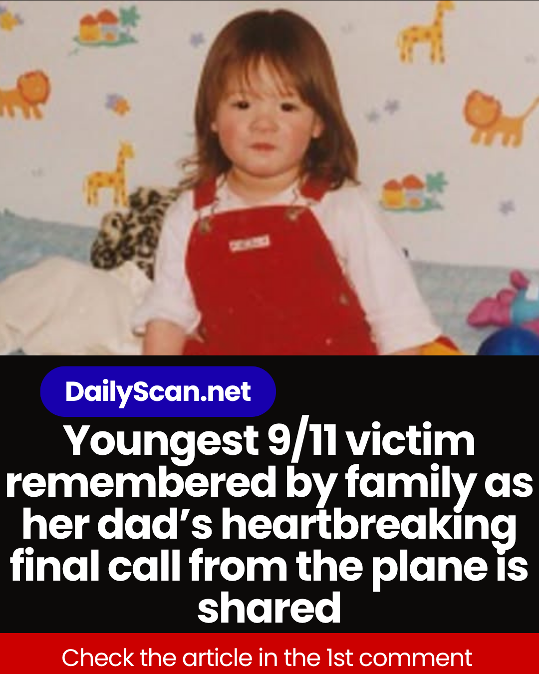 Youngest 9/11 victim remembered by family as her dad’s heartbreaking final call from the plane is shared