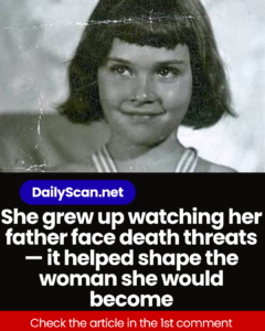 She grew up watching her father face death threats — it helped shape the woman she would become