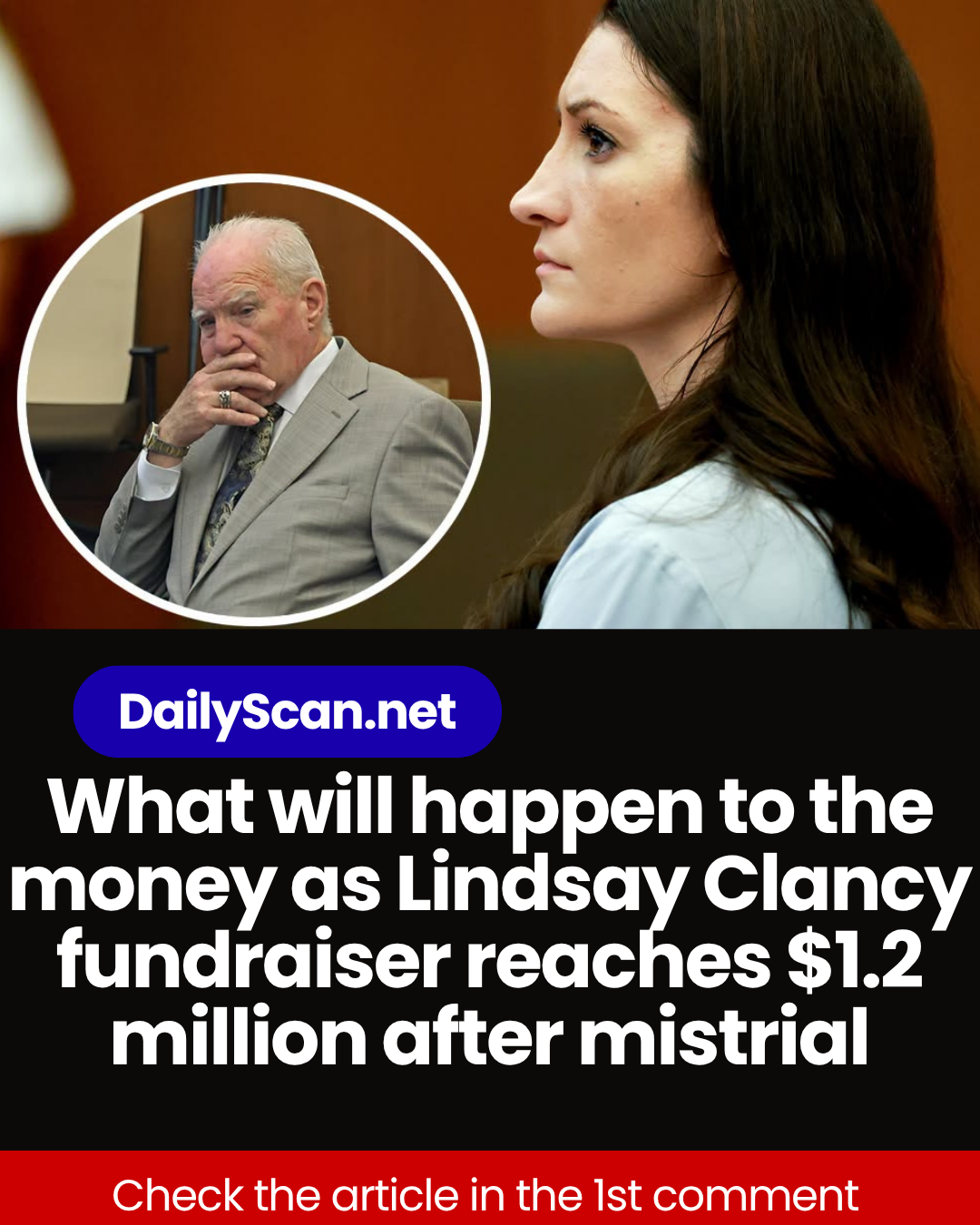 What will happen to the money as Lindsay Clancy fundraiser reaches $1.2 million after mistrial