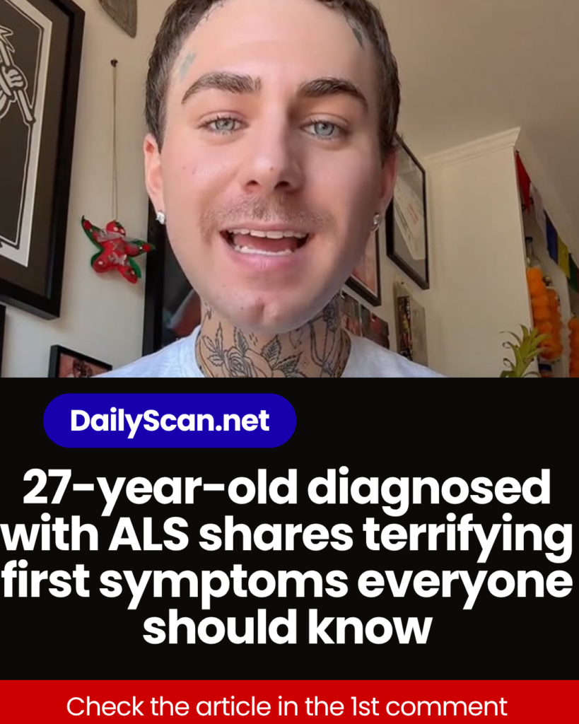 27-year-old diagnosed with ALS shares terrifying first symptoms everyone should know