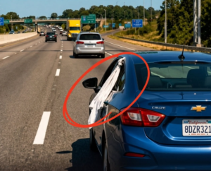 The White Cloth in Car Windows