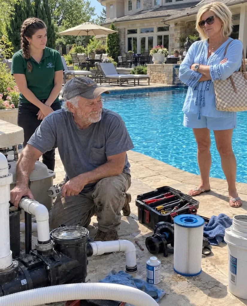 My Dad Finished Repairing My Boss’s Pool and Was Refused Payment, Then One Look at the Water Told Him Exactly What to Do