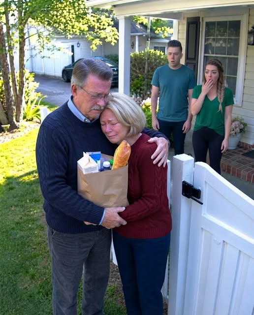 After an exhausting day at work, I arrived home to discover my wife of thirty-eight years standing outside the locked gate of our own house, holding a small paper bag of groceries. Tears filled her eyes as she looked at me and whispered