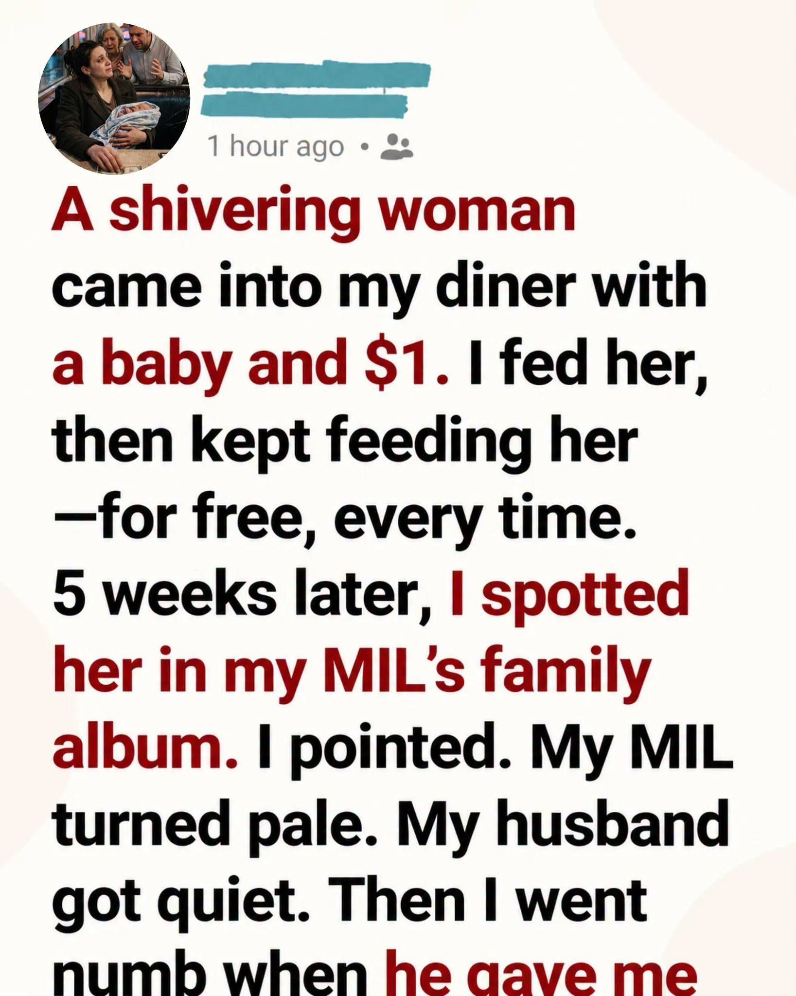 A Starving Mother Only Had $1 and a Baby in Her Arms—What She Was Really Hungry For Broke My Heart