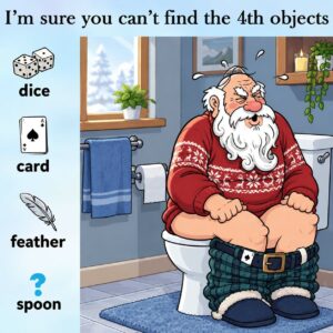 I’m sure you can’t find these 4 hidden objects