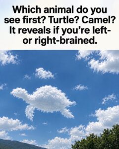 Which animal do you see first? Turtle? Camel?