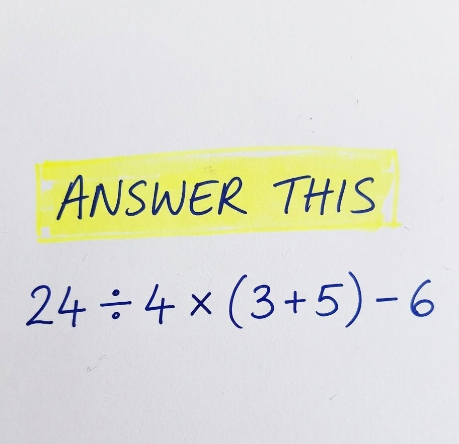 Solve the Math Puzzle on White Paper