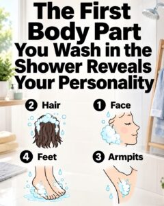 The First Body Part You Wash in the Shower Reveals Your Personality
