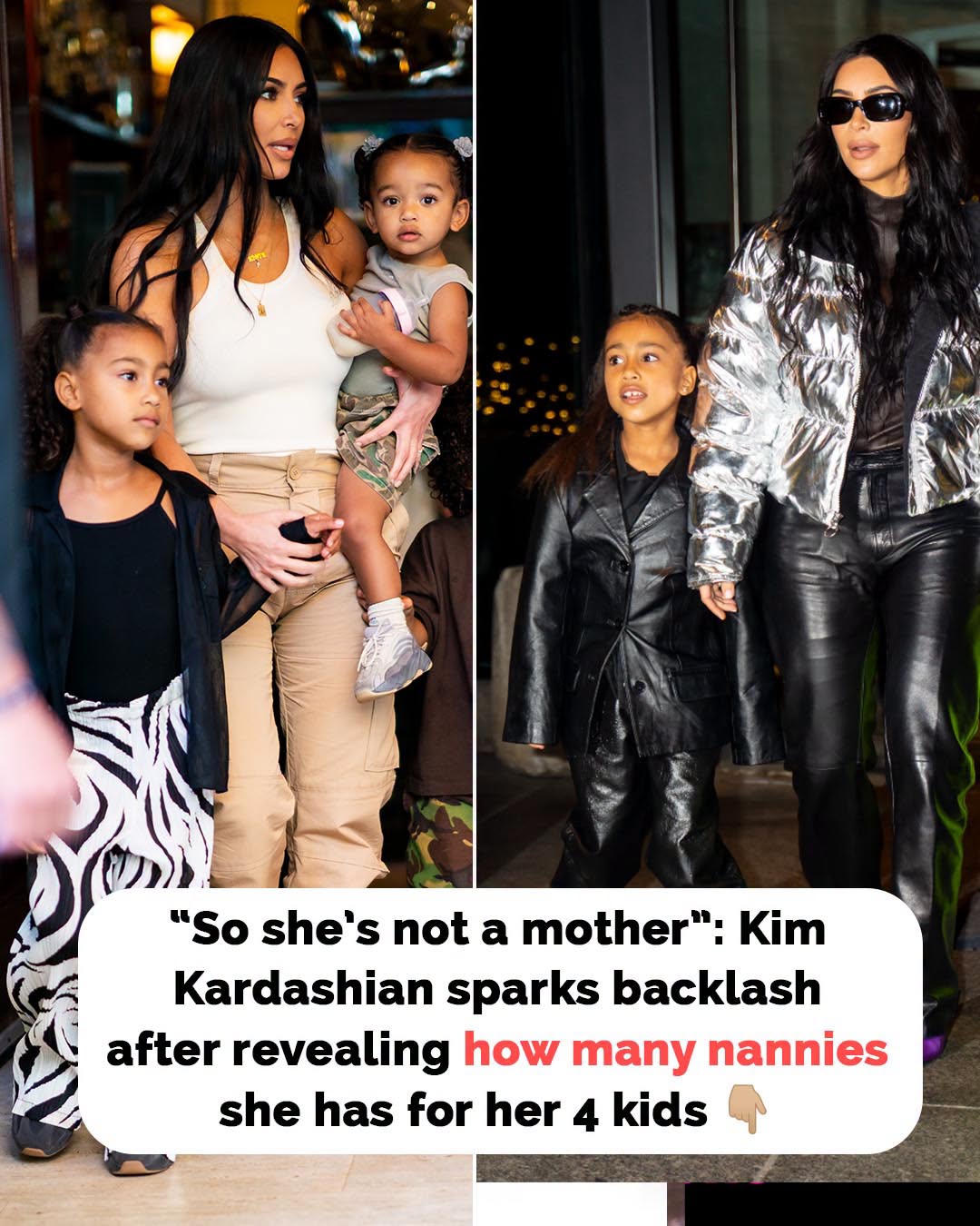 Kim Kardashian reveals staggering number of nannies that take care of her 4 kids
