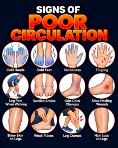 16 Warning Signs of Poor Blood Circulation and How to Treat It