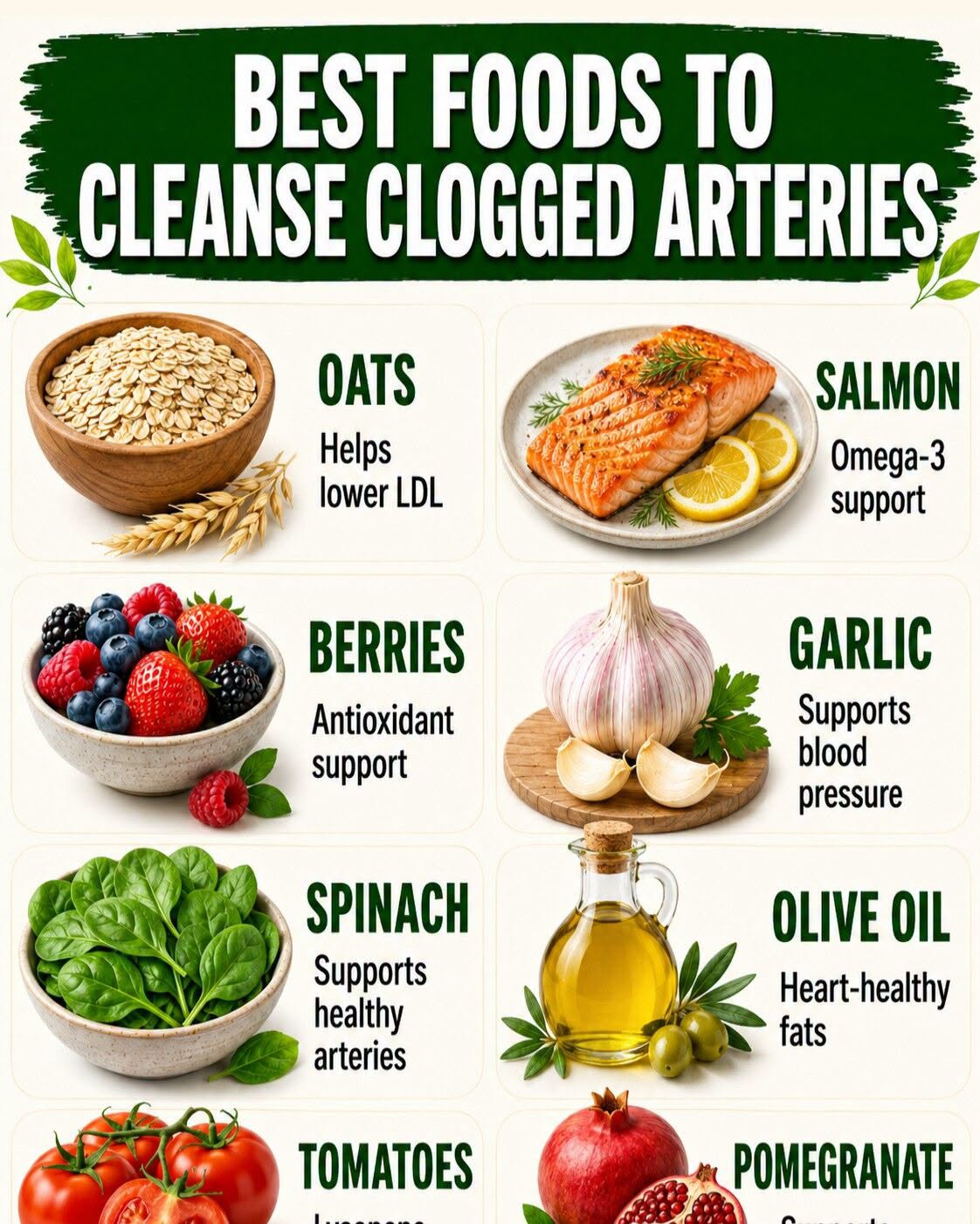 The Best Foods to Cleanse and Prevent Clogged Arteries