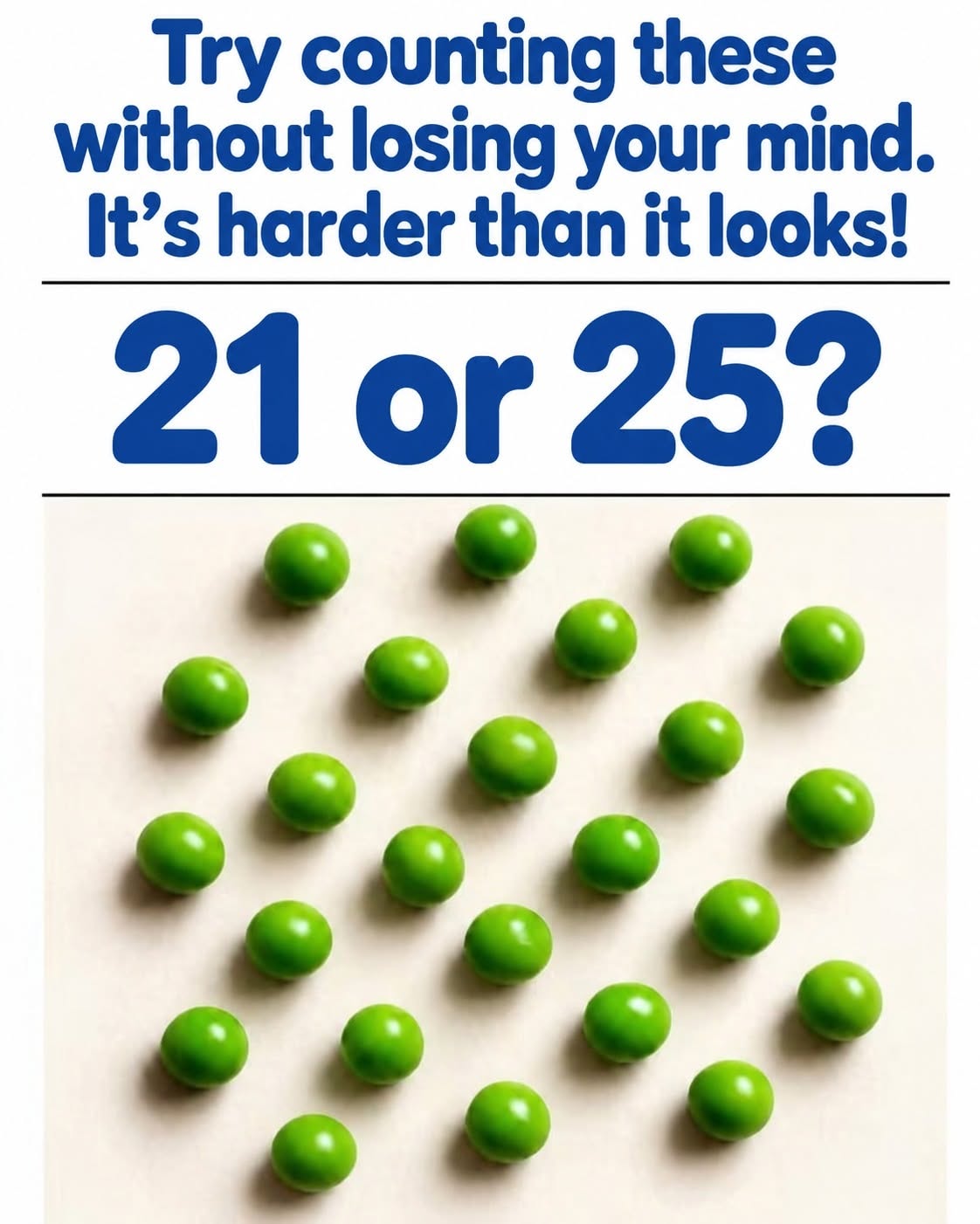 Can You Solve This Viral Green Pea Counting Puzzle Without Going Crazy?
