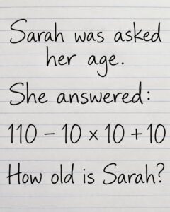 How Old Is Sarah?