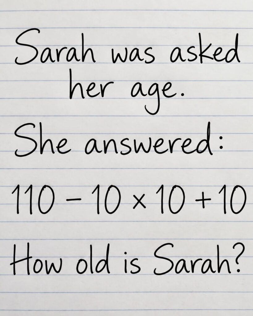 How Old Is Sarah?