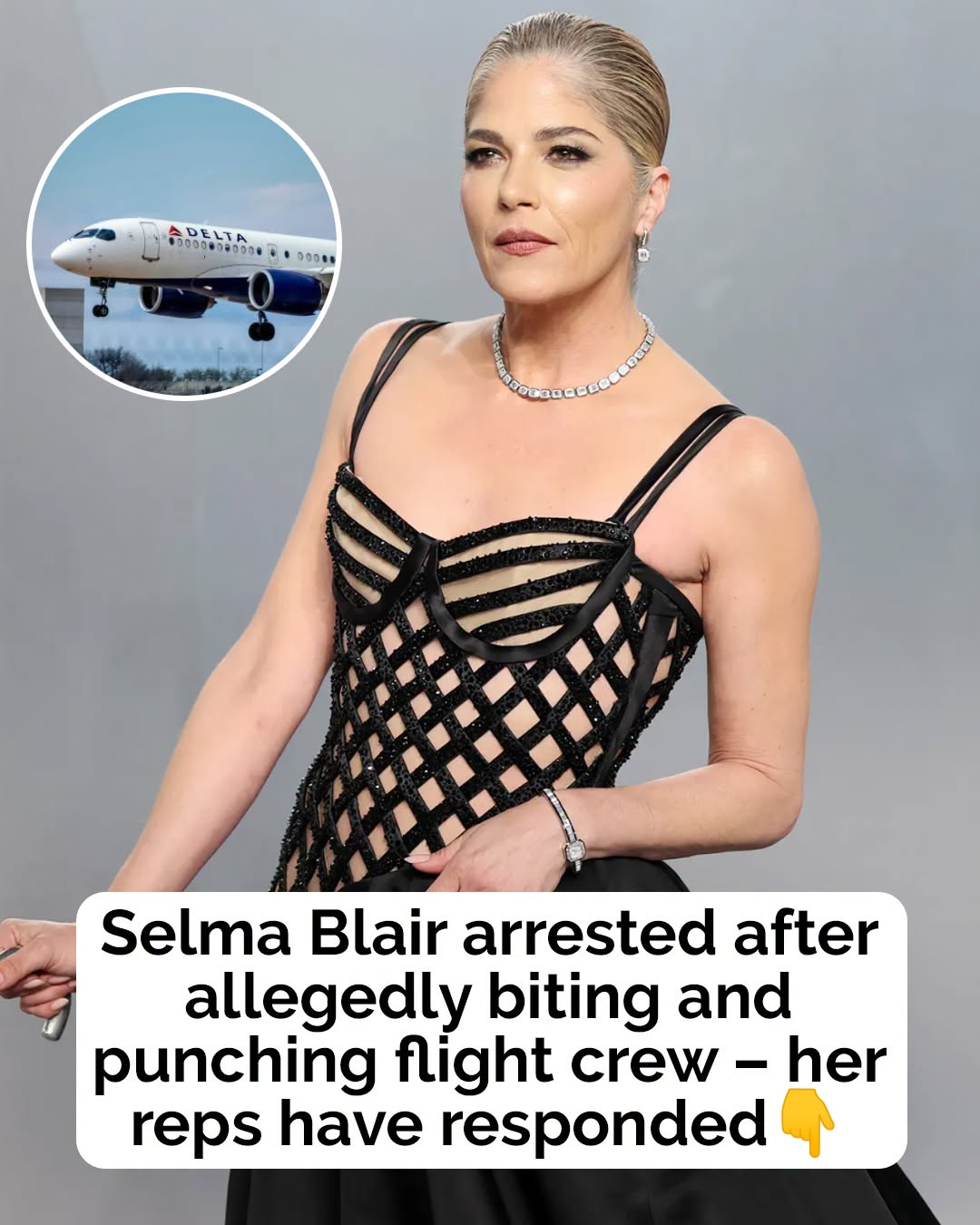 Selma Blair arrested on plane for allegedly ‘biting and punching’ flight crew