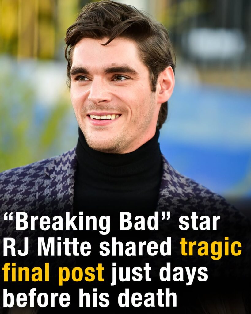 “Breaking Bad” star RJ Mitte shared tragic final post just days before his death