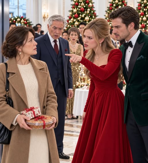 On Christmas Eve, my own daughter pushed me toward the door and whispered, “Grant doesn’t want you here.” Then her husband looked at my cheap coat and snapped, “People like you don’t belong at events like this.”