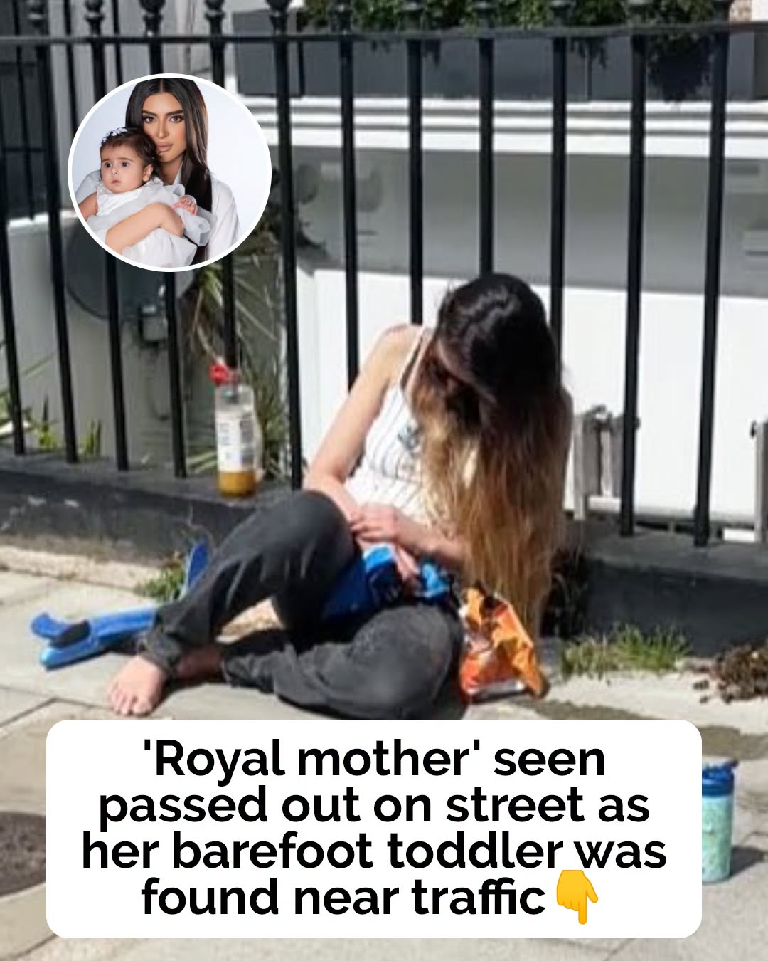 Abu Dhabi Royal Family member found unconscious in London with barefoot toddler nearby