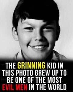 The smiling boy in this photo grew up to be one of America’s most evil men