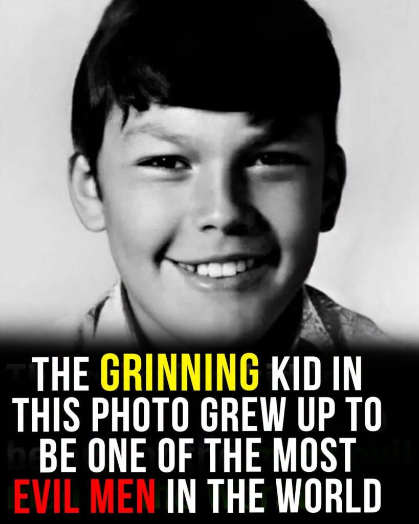 The smiling boy in this photo grew up to be one of America’s most evil men