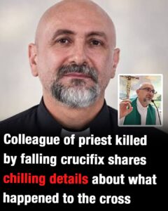 Colleague of priest killed by falling crucifix shares chilling details about the cross