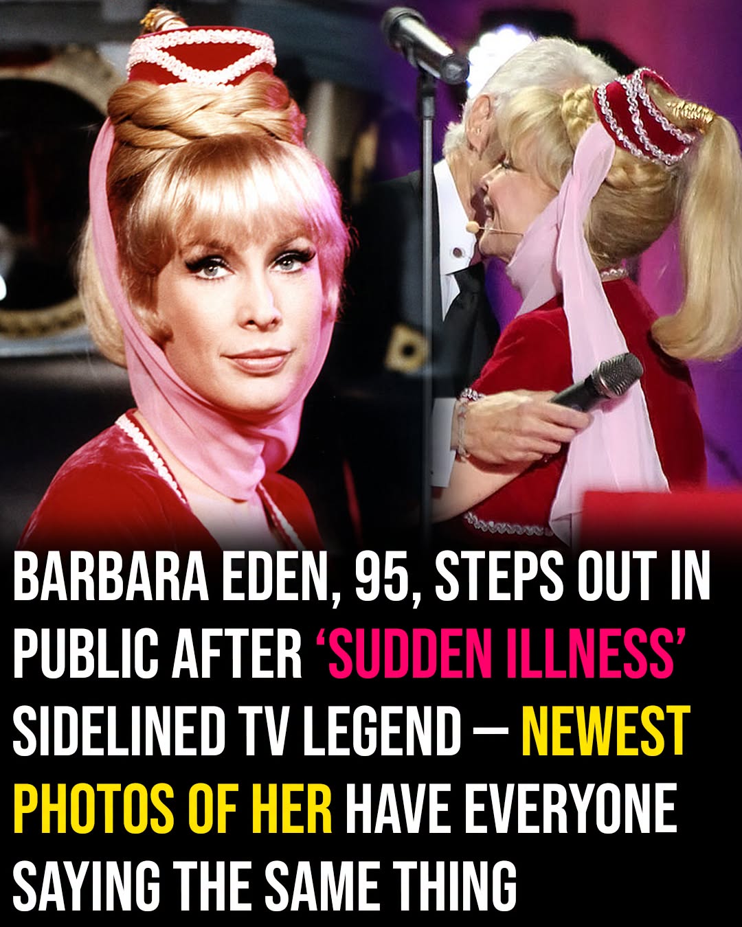Barbara Eden, 95, resurfaces after ‘sudden illness’ – new photo has fans reacting