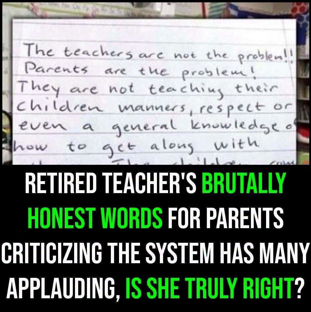 Retired Teacher’s Viral Message