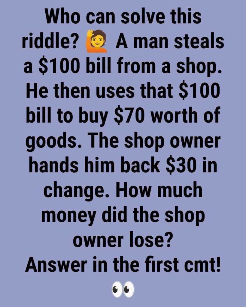 Can You Solve This $100 Shop Puzzle? The Answer Is Simpler Than It Seems
