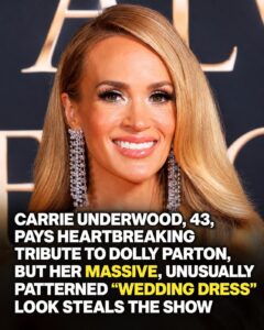 Carrie Underwood, 43, Steps Out to Honor Dolly Parton — but Her Face and Dress Quickly Become the Talk of the Night