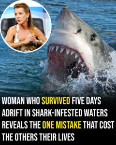 Woman who survived five days adrift in shark-infested waters reveals the one mistake that cost the others their lives