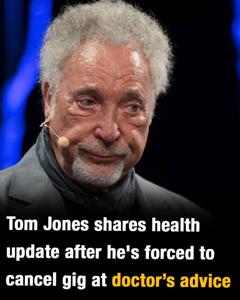 Tom Jones shares update on his health as he’s forced to cancel gig at doctor’s advice
