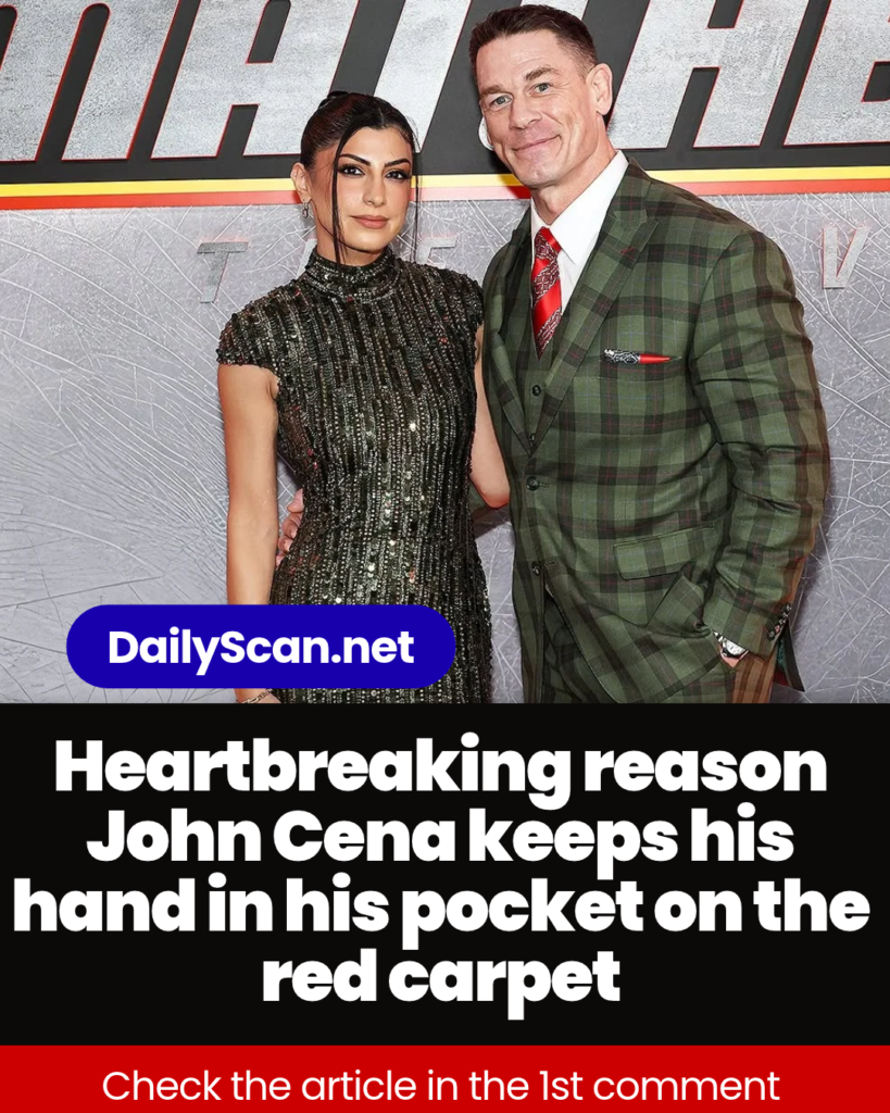 Heartbreaking reason John Cena keeps his hand in his pocket on the red carpet