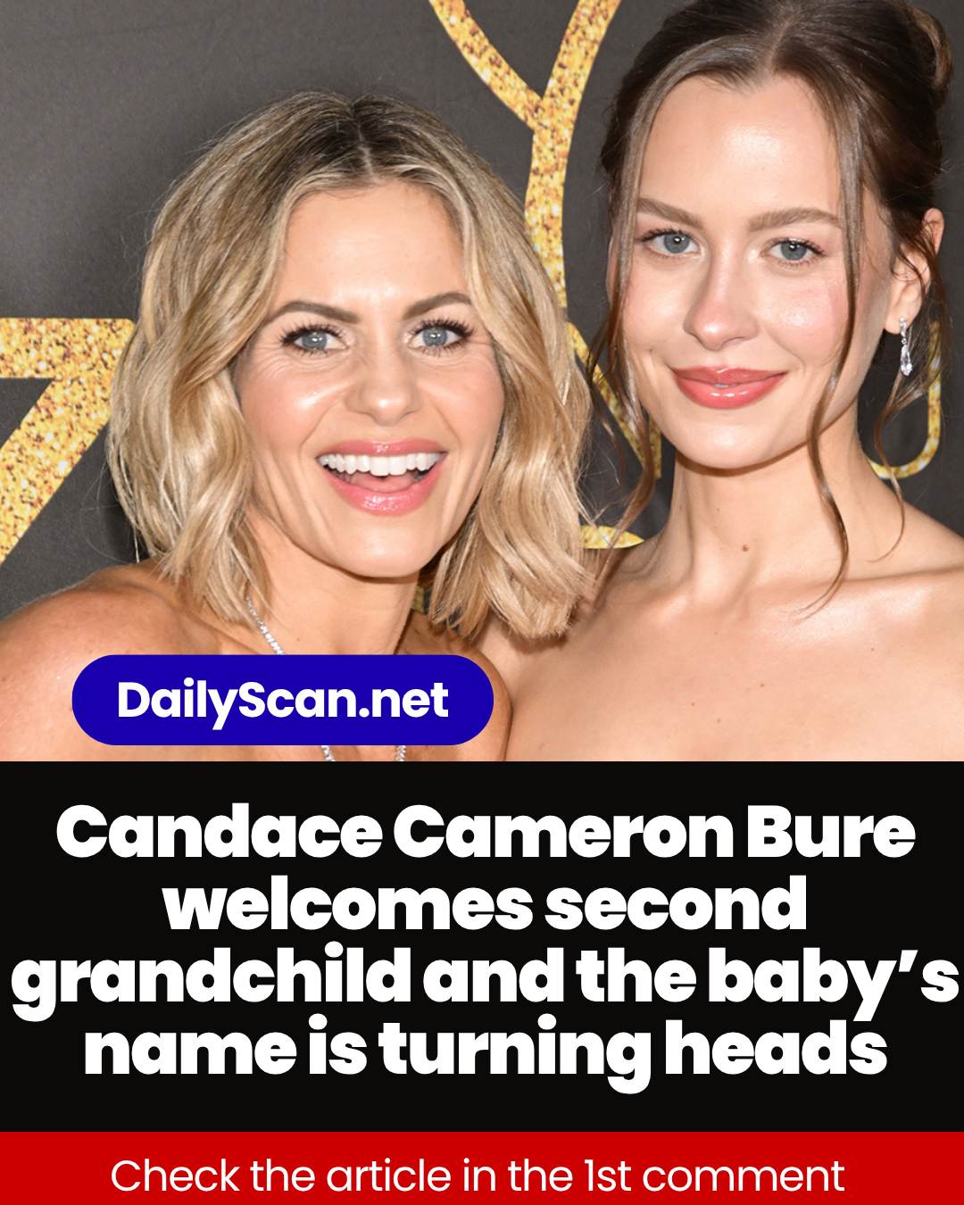 Candace Cameron Bure welcomes second grandchild and the baby’s name is turning heads