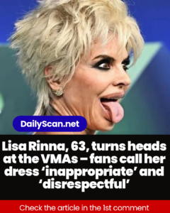 Lisa Rinna, 63, turns heads at the VMAs – fans call her dress ‘inappropriate’ and ‘disrespectful’